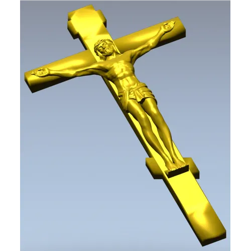 Распятие Иисуса Христа - 3D модель STL для ЧПУ