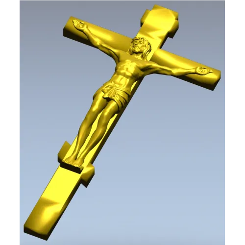 Распятие Иисуса Христа - 3D модель STL для ЧПУ