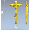 Распятие Иисуса Христа - 3D модель STL для ЧПУ