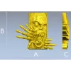 Панно-рельеф "Вырвавшийся Зомби" - STL для ЧПУ