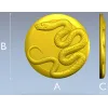 Медальон со змеёй - 3D модель STL для ЧПУ