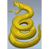 Coiled Viper - high-relief STL 3D model for CNC milling