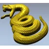 Coiled Viper - high-relief STL 3D model for CNC milling