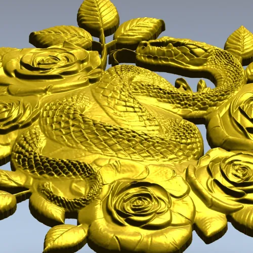 Змеиный венец - 3D модель STL для ЧПУ