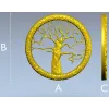 Декоративное круглое панно "Круг Жизни" - 3D модель STL для ЧПУ