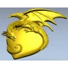 Страж Сердца - 3D модель STL дракон на сердце для ЧПУ