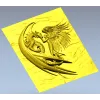 Панно "Лунный танец" - 3D модель STL ангел и дракон для ЧПУ