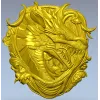 3D модель "Драконий Щит" - STL для ЧПУ