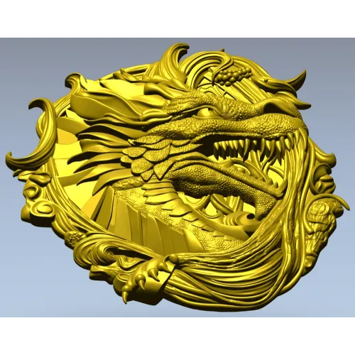 3D модель "Драконий Щит" - STL для ЧПУ