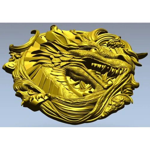 3D модель "Драконий Щит" - STL для ЧПУ