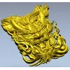 Embermane Dragon Head - high-relief 3D STL model for CNC carving