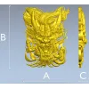 Embermane Dragon Head - high-relief 3D STL model for CNC carving