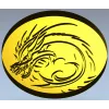 Dragon Wave Medallion - STL 3D Model for CNC