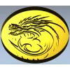 Dragon Wave Medallion - STL 3D Model for CNC