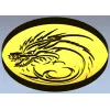 Dragon Wave Medallion - STL 3D Model for CNC