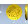 Dragon Wave Medallion - STL 3D Model for CNC
