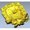 Панно-щит с собакой в лесу - 3D модель STL для ЧПУ
