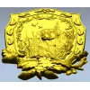Панно-щит с собакой в лесу - 3D модель STL для ЧПУ