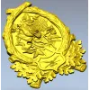 Охотничья эмблема в высоком рельефе - 3D модель STL