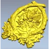 Охотничья эмблема в высоком рельефе - 3D модель STL