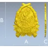 Охотничья эмблема в высоком рельефе - 3D модель STL
