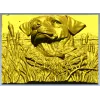 Лабрадор у камышей - stl панно для ЧПУ