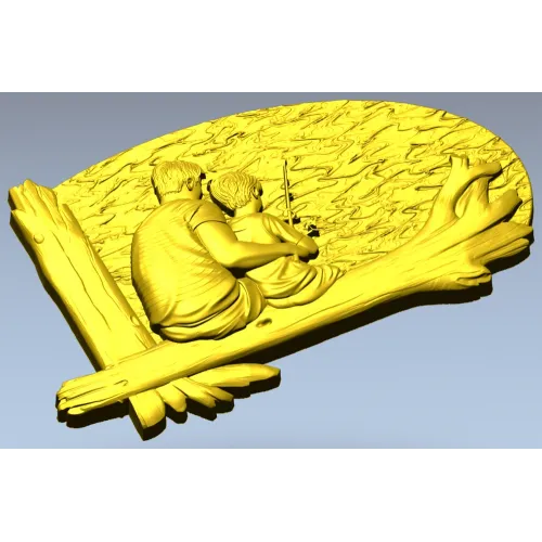 Отцовский урок - 3D панно для ЧПУ в формате STL