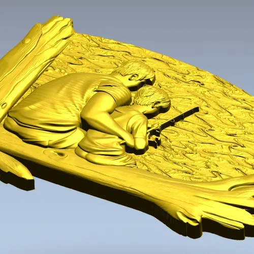 Отцовский урок - 3D панно для ЧПУ в формате STL