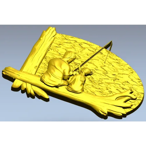 Рыбацкий вечер - 3D модель STL для ЧПУ
