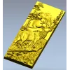 3D модель STL "Горный олень" - рельефная панель для ЧПУ