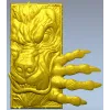 Wolf Paw Breakthrough - high-relief STL for CNC