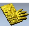 Wolf Paw Breakthrough - high-relief STL for CNC