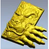 Wolf Paw Breakthrough - high-relief STL for CNC