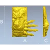 Wolf Paw Breakthrough - high-relief STL for CNC