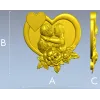Панно "Первый поцелуй" - 3D модель в формате STL для ЧПУ