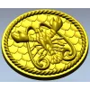 Cancer Zodiac Medallion STL - 3D Model for CNC Milling