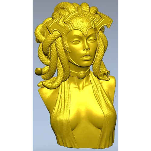 Бюст Медузы Горгоны - 3D модель STL для ЧПУ