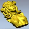 Бюст Медузы Горгоны - 3D модель STL для ЧПУ