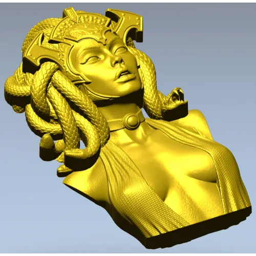 Бюст Медузы Горгоны - 3D модель STL для ЧПУ