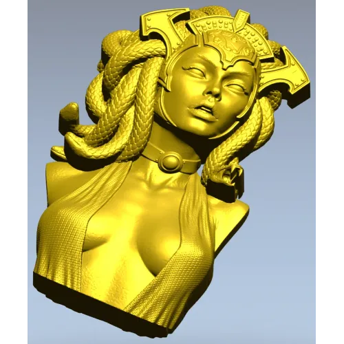 Бюст Медузы Горгоны - 3D модель STL для ЧПУ