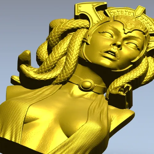 Бюст Медузы Горгоны - 3D модель STL для ЧПУ