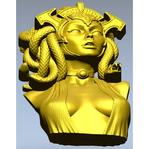 Бюст Медузы Горгоны - 3D модель STL для ЧПУ