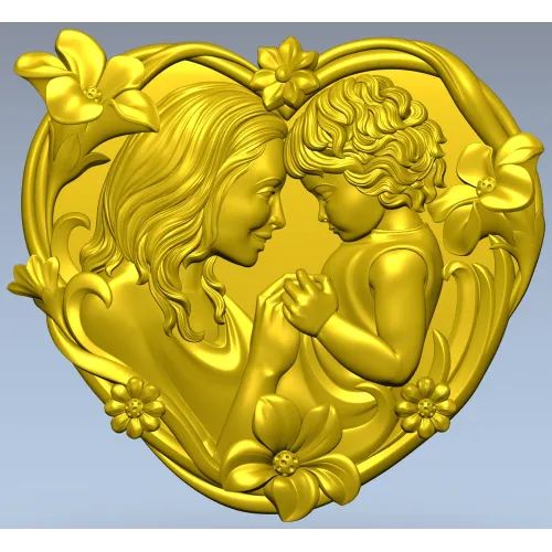 Материнская любовь - 3D модель STL для ЧПУ