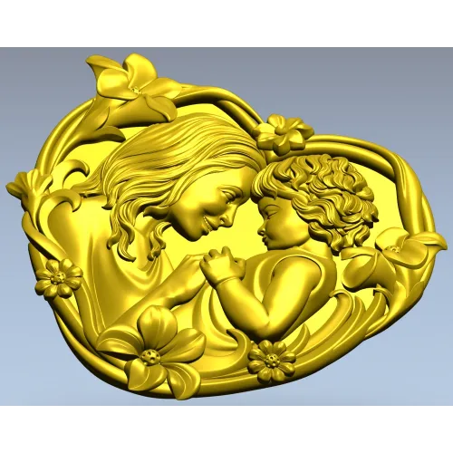 Материнская любовь - 3D модель STL для ЧПУ