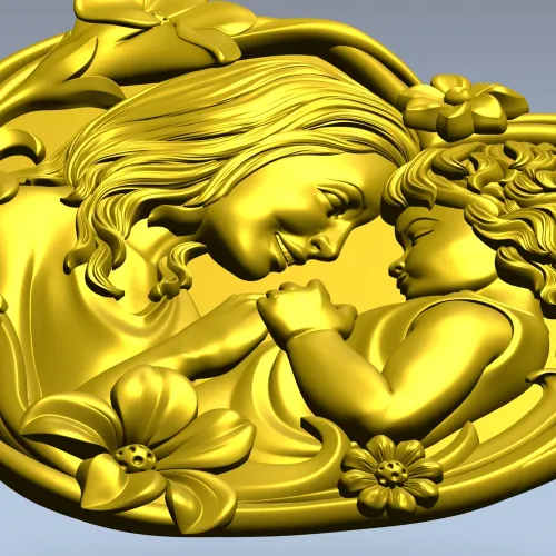 Материнская любовь - 3D модель STL для ЧПУ