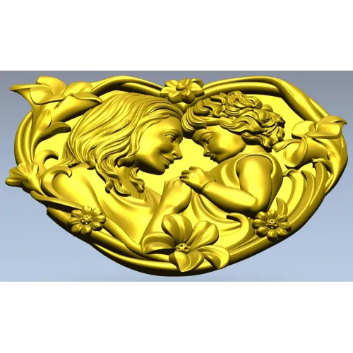 Материнская любовь - 3D модель STL для ЧПУ