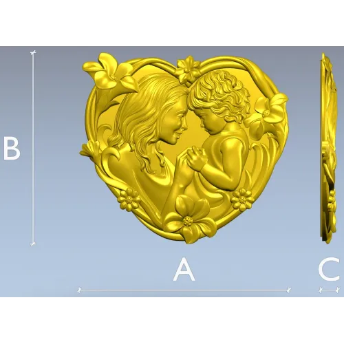 Материнская любовь - 3D модель STL для ЧПУ