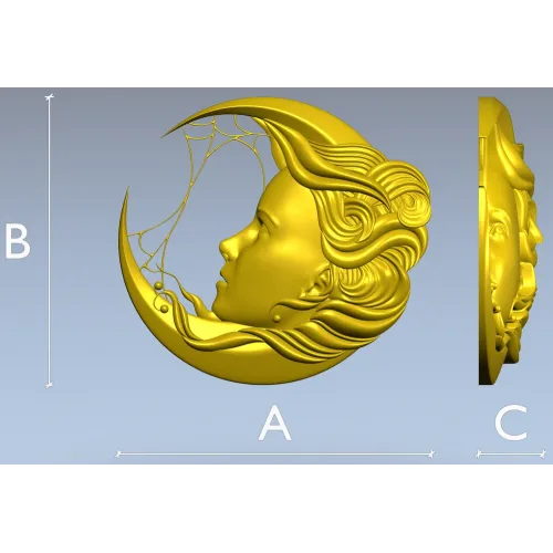 Лунная дама - 3D модель в формате STL для ЧПУ