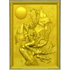 Лунная драконица - 3D панно в формате STL для ЧПУ