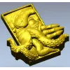 Kraken Embrace - octopus relief STL 3D model for CNC